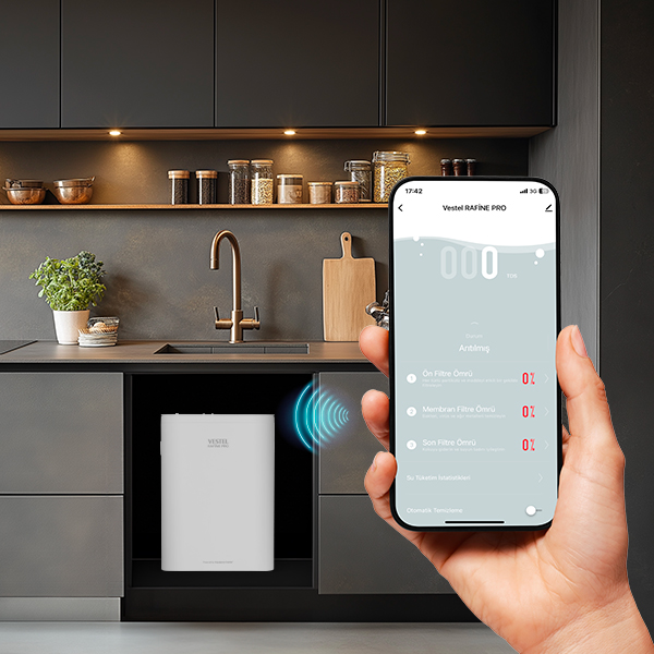 WI-FI Özelliği Vestel Rafine Pro Su Arıtma Cihazı WI-FI Özelliği