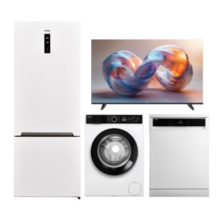 Vestel 4'lü Elegance Plus Beyaz Eşya Seti