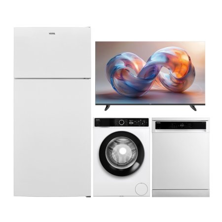 Vestel 4'lü Prestij Beyaz Eşya Seti