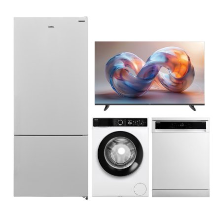 Vestel 4'lü Prestij Eko Kombi Beyaz Eşya Seti