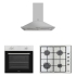 Vestel Piramit Gümüş Ankastre Set