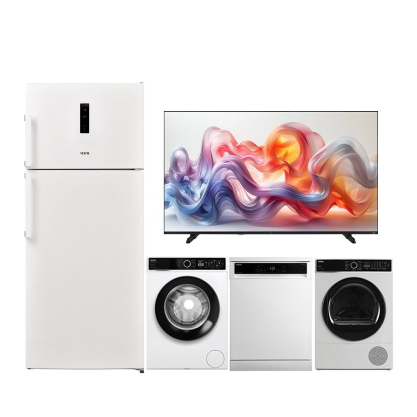 Vestel 5'li Elite Beyaz Eşya Seti