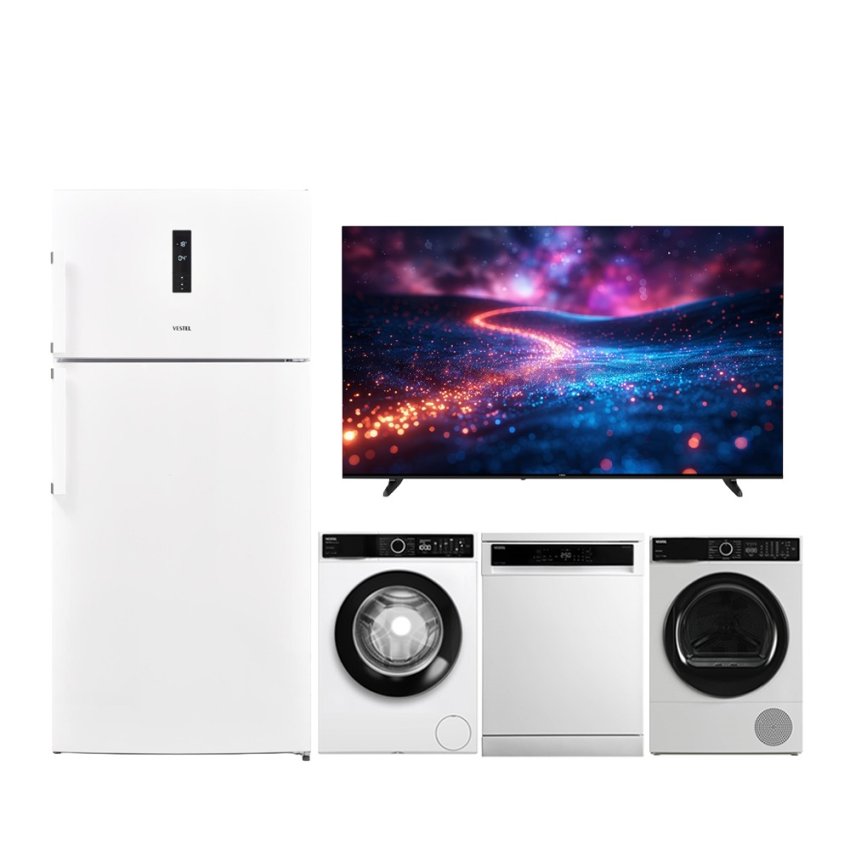 Vestel 5'li Premium Beyaz Eşya Seti