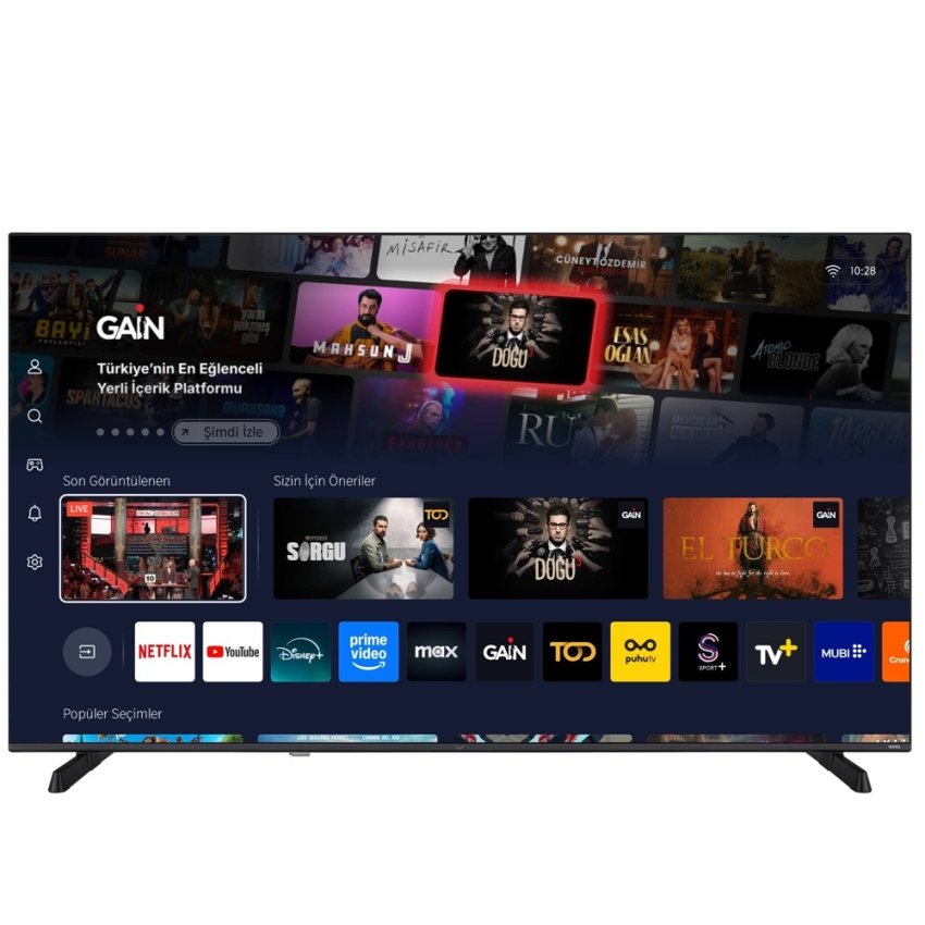 Vestel 65UV9750 65" 164 Ekran 4K UHD Smart  Televizyon Menüsü