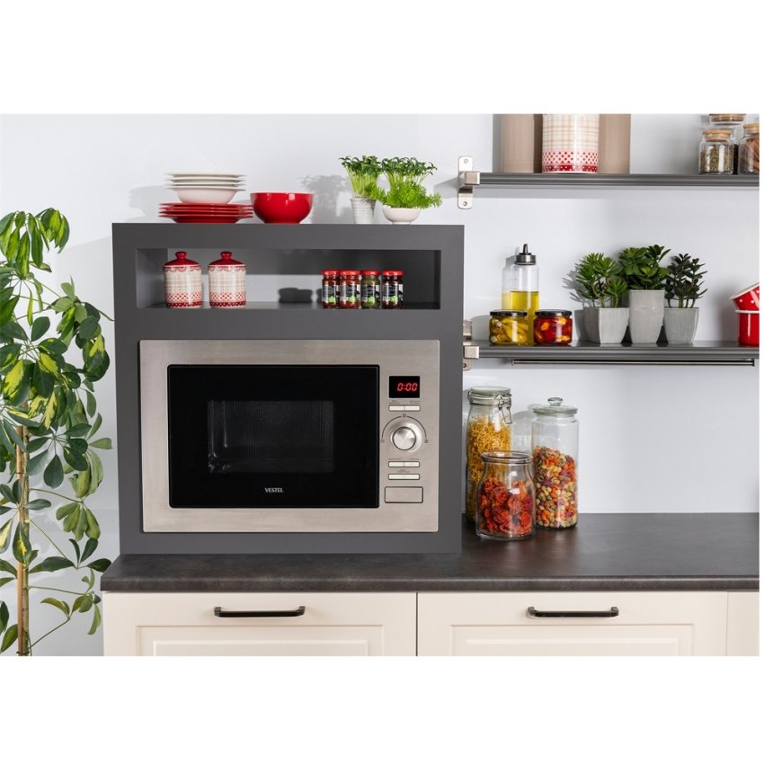 Vestel AMD-2511 X 25 Lt Ankastre Mikrodalga Fırın Tezgah Görünümü