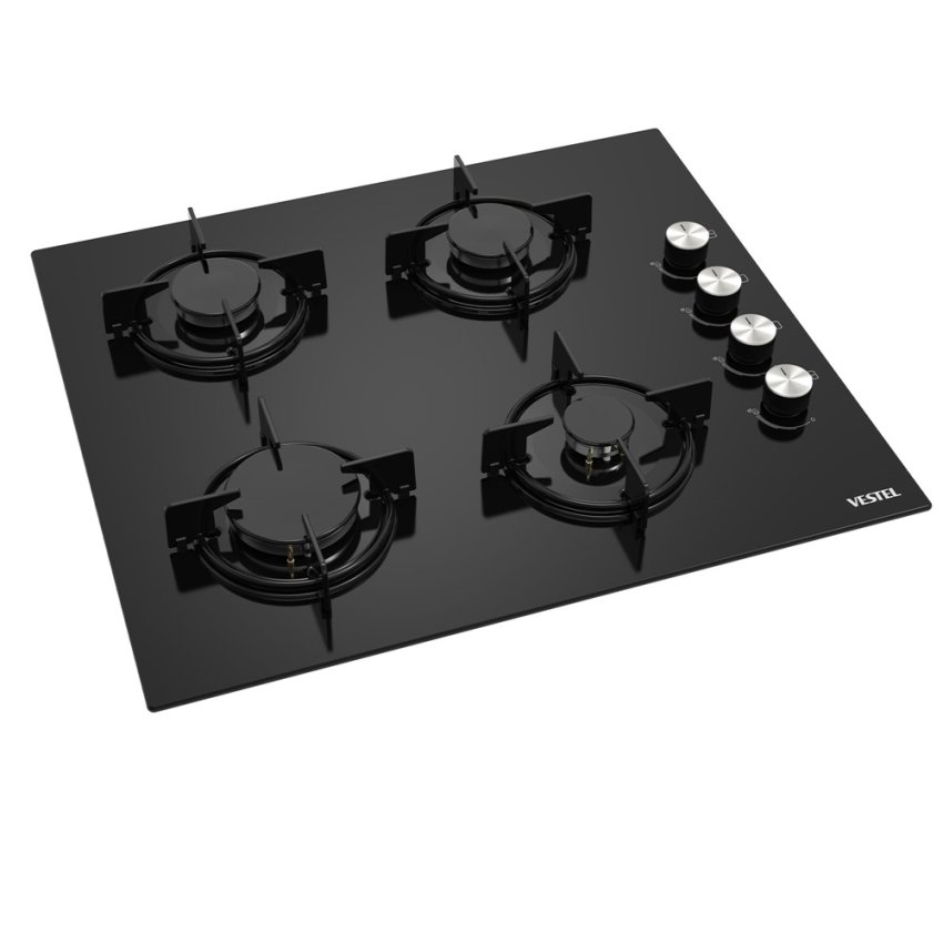 Vestel AO-61041 S DG 60 Cm Siyah Ankastre Ocak Yan Görünüm