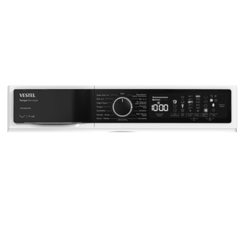 Vestel CMI 108442 10 Kg Çamaşır Makinesi Menü Geniş Görünüm