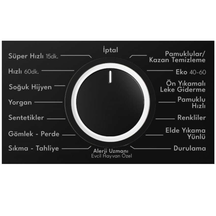 Vestel CMI 97402 9 Kg Çamaşır Makinesi Menü