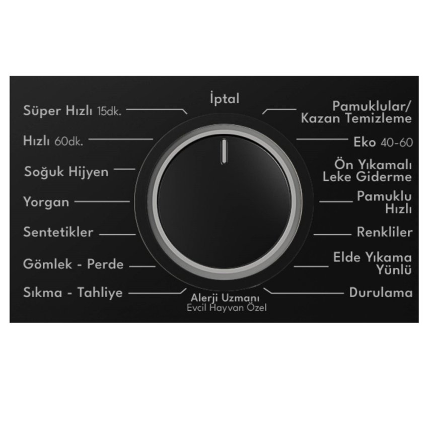 Vestel CMI 97402 G 9 Kg Çamaşır Makinesi Menü
