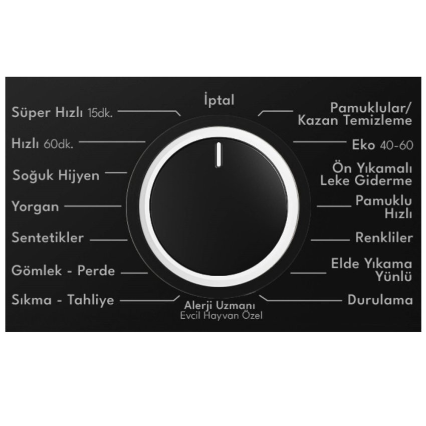 Vestel CMI 97422 9 Kg Çamaşır Makinesi Menüsü