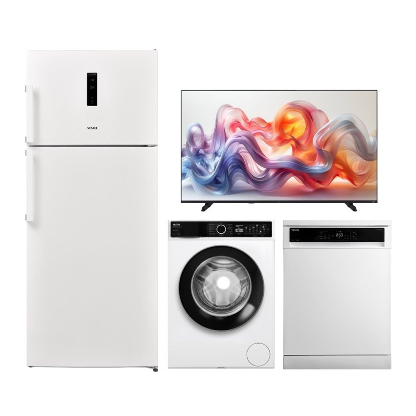 Vestel 4'lü Elite Beyaz Eşya Seti