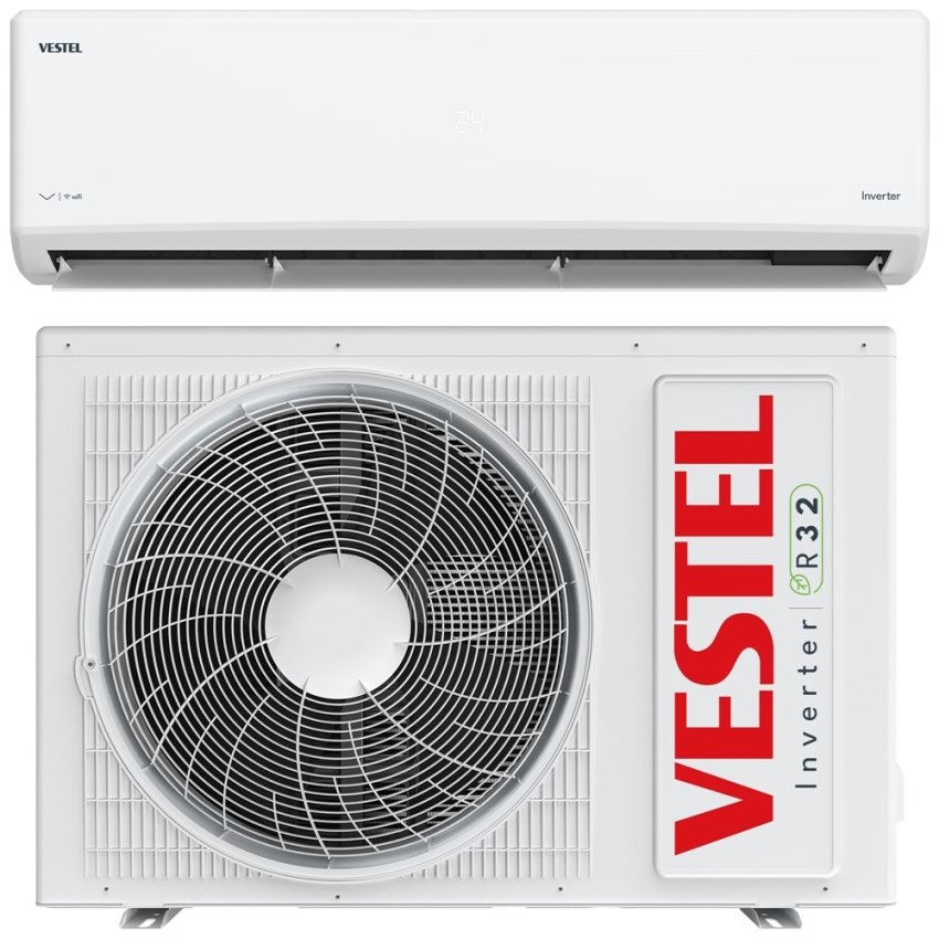 Vestel Flora Doğa 246 24.000 Btu Duvar Tipi İnverter Klima İç Dış Üniteleri