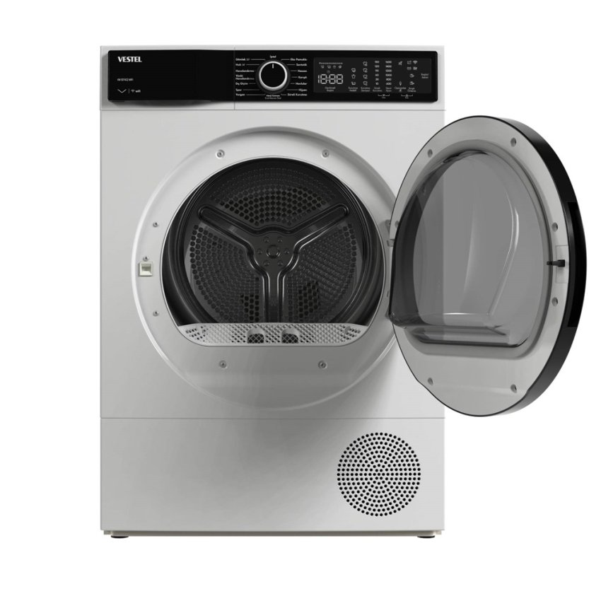 Vestel KM 107402 10 Kg Kurutma Makinesi Kapak Açık Görünüm