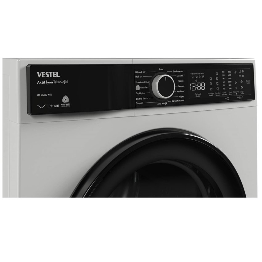 Vestel KMI 98402 9 Kg Kurutma Makinesi Menü Görünümü