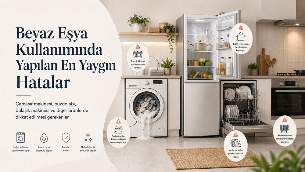 Beyaz Eşya Kullanımında Yapılan En Yaygın Hatalar