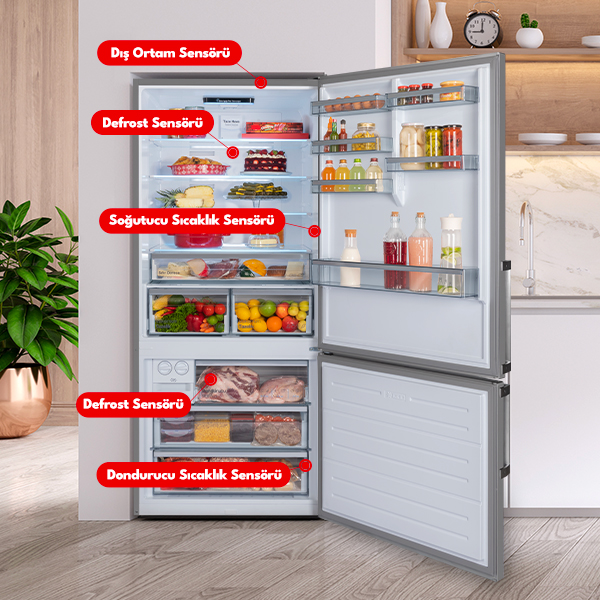 Vestel Buzdolabi Akıllı Sens&ouml;r Teknolojisi