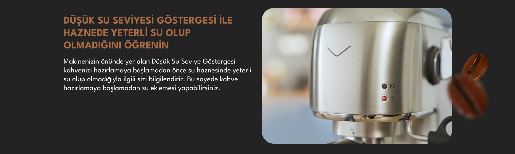 Vestel Barista Yarı Otomatik Espresso Makinesi &Ouml;zellik 5