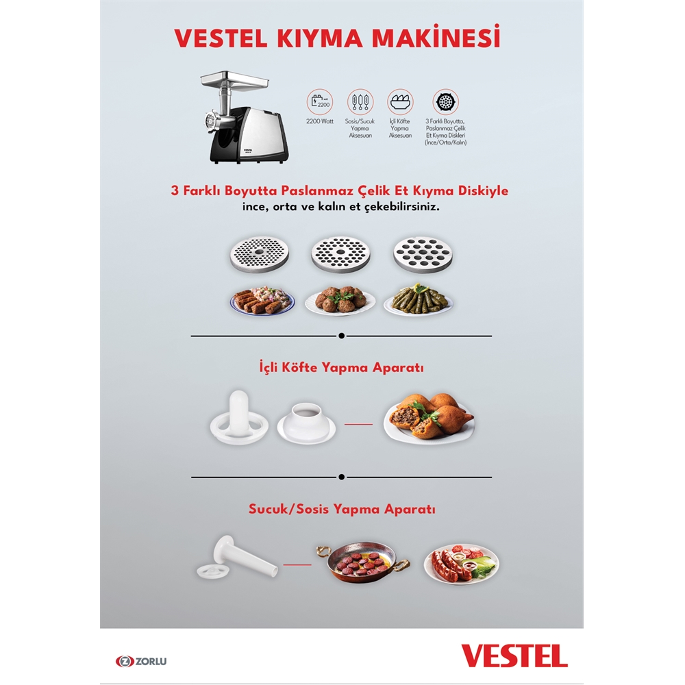 Vestel Kıyma Makinesi Kataloğu