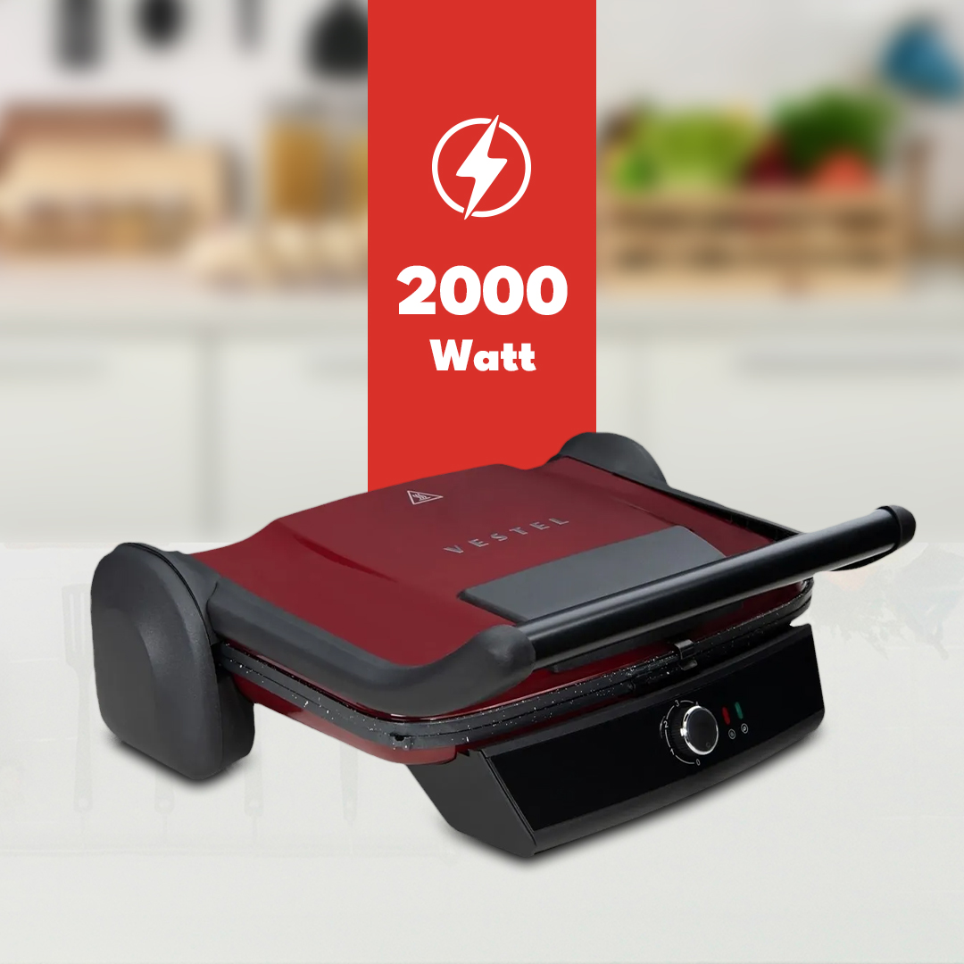 Vestel Retro T7000 Tost Makinesi 2000 Watt Güç Vestel Retro T7000 Tost Makinesi 2000 Watt Güç