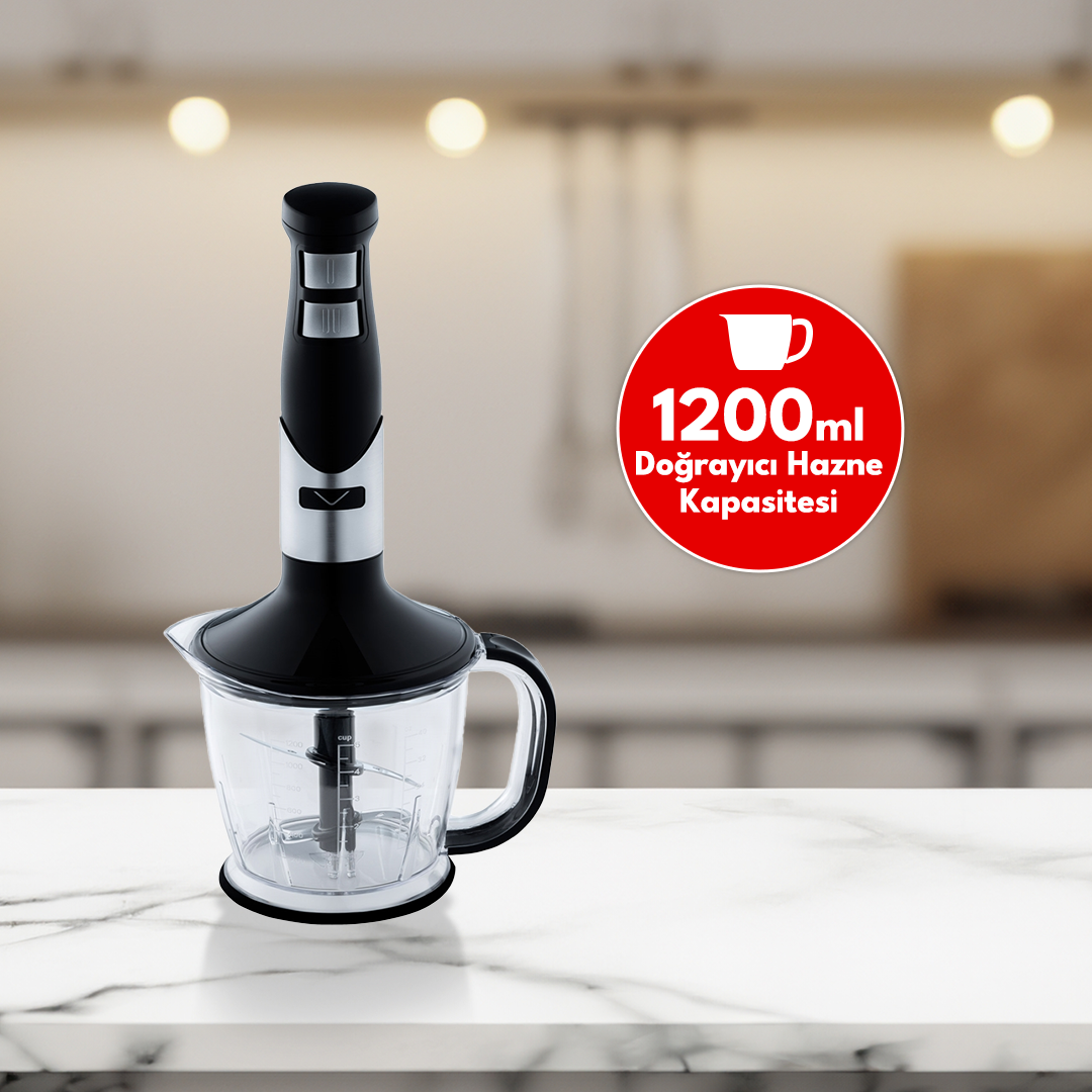 Vestel Ziyafet 8500 El Blender Seti 1200 ml Doğrayıcı Haznesi