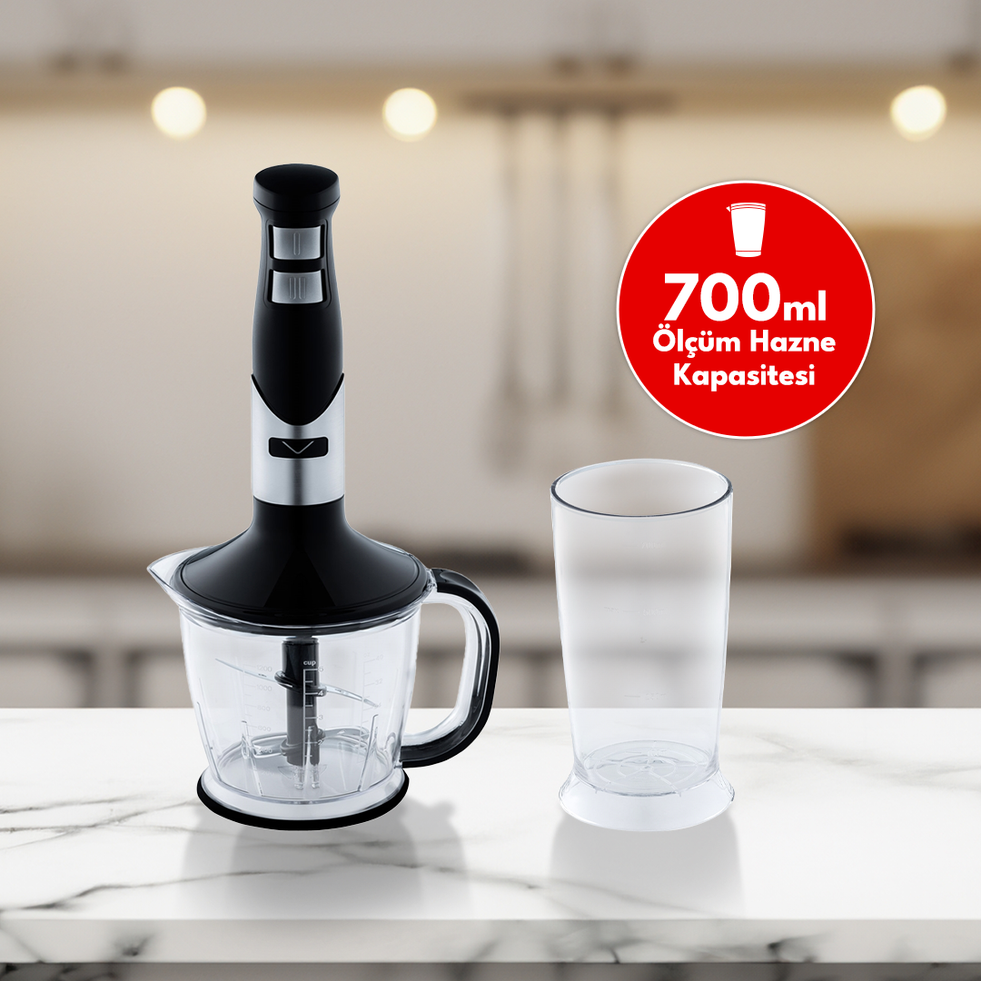 Vestel Ziyafet 8500 El Blender Seti 700 ml &Ouml;l&ccedil;&uuml;m Haznesi